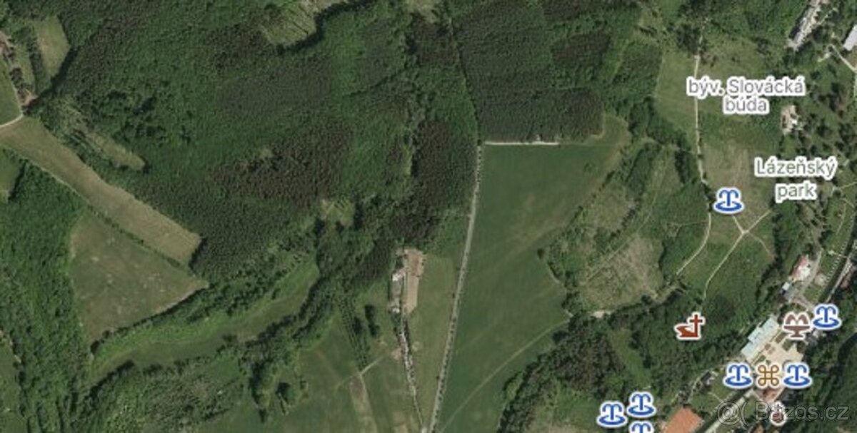 Lesy v katastrálním území Luhačovice 21 496 m2 - 2