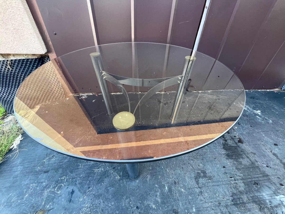 Konferenční stolek skleněný - 2
