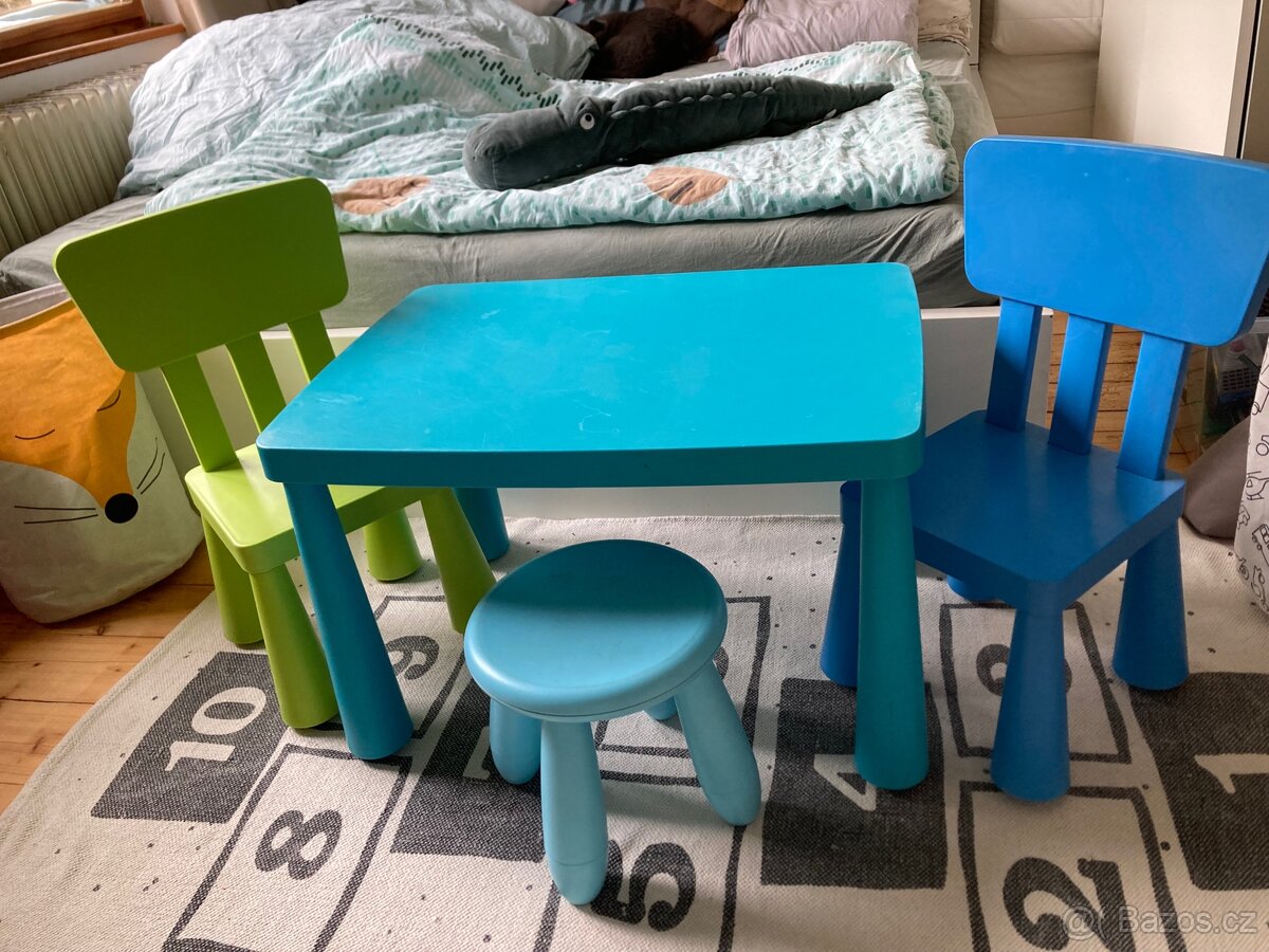 Ikea Mammut stoleček + židle + stolička - 2