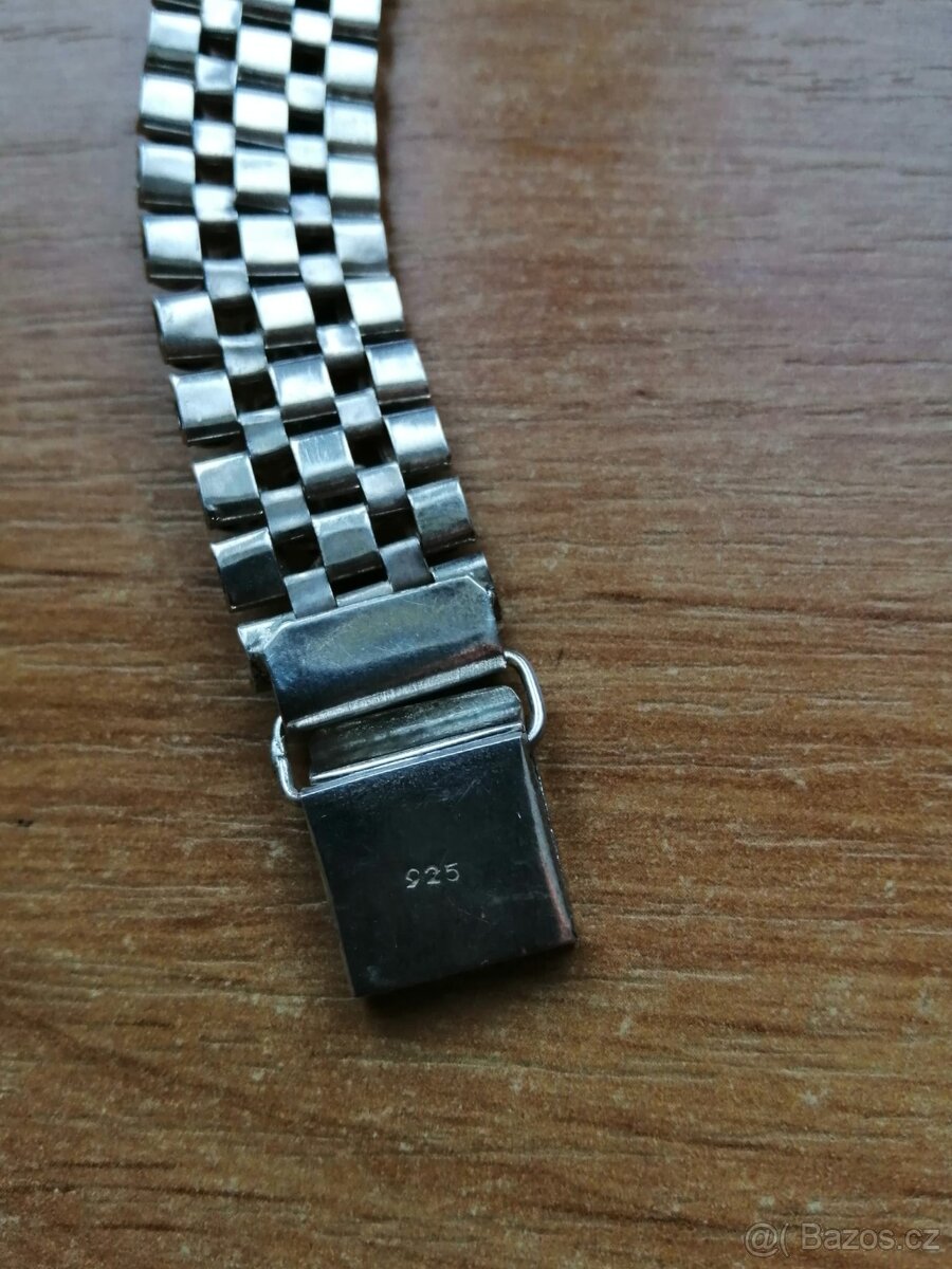 Náramek stříbrný dámský, délka 21 cm, váha 54g - 2