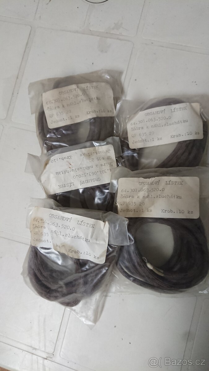 Šňůra k náhlavnímu sluchátku, army, oldschool - 2