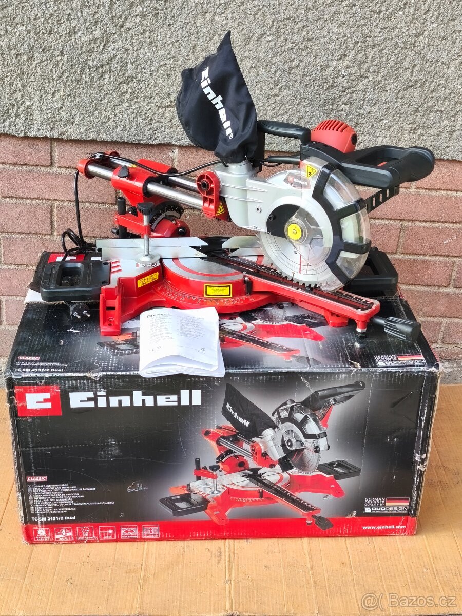Prodám NEPOUŽITOU pokosovou pilu s posuvem Einhell TC-SM 213 - 2
