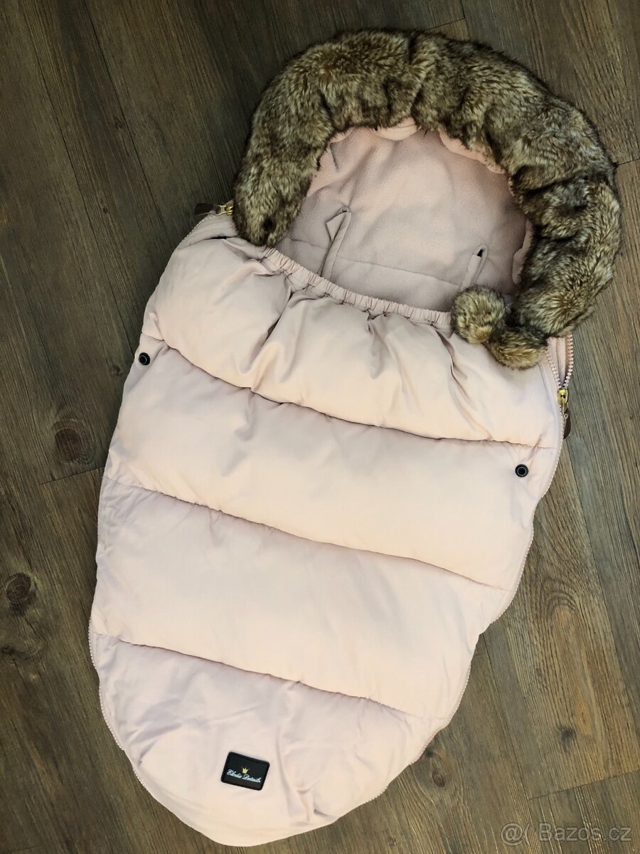 Zimní fusak Elodie details - pudrová růžová barva - 2