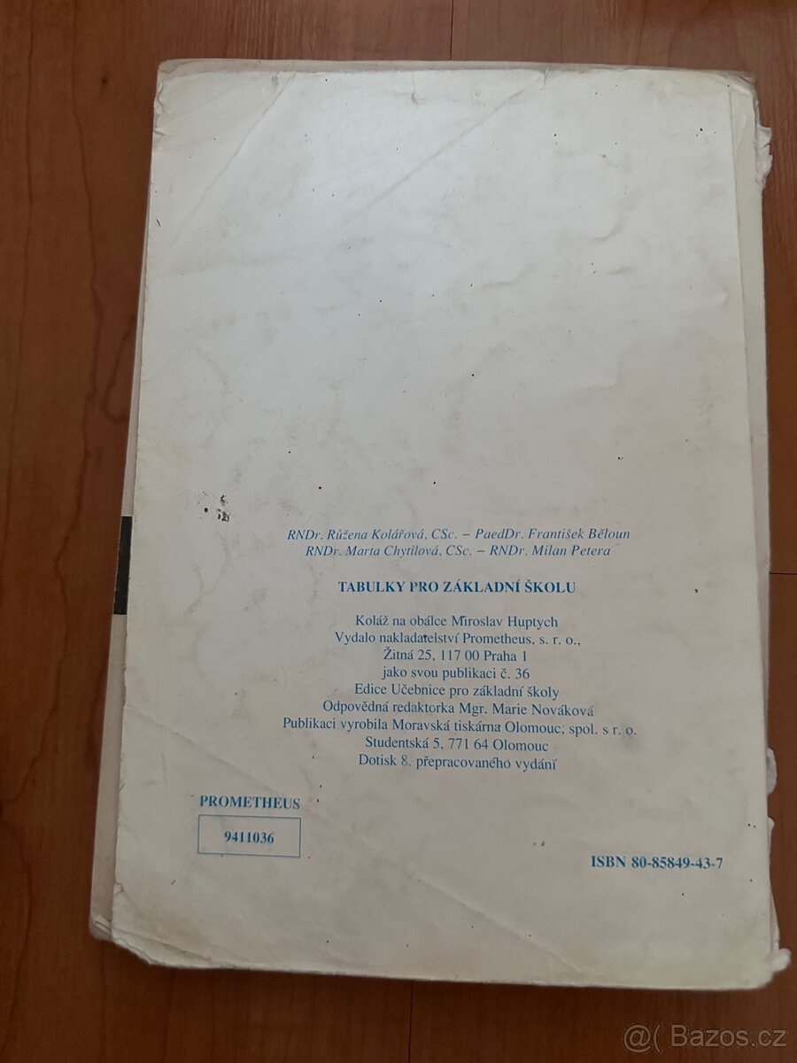 Tabulky pro základní školu - 2
