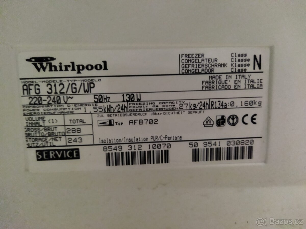 Mrazák 7 šuplíku Whirlpool - 2