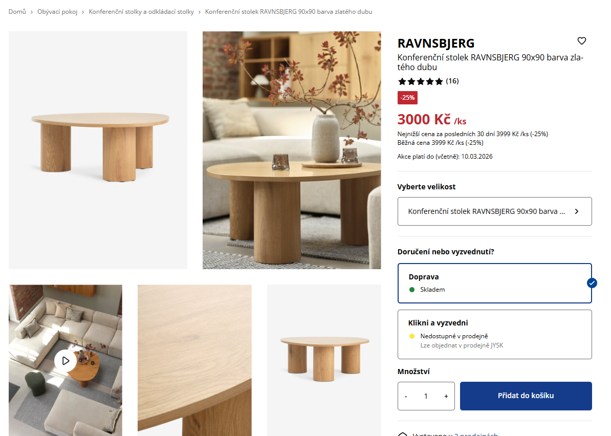 Konferenční stolek RAVNSBJERG - 2