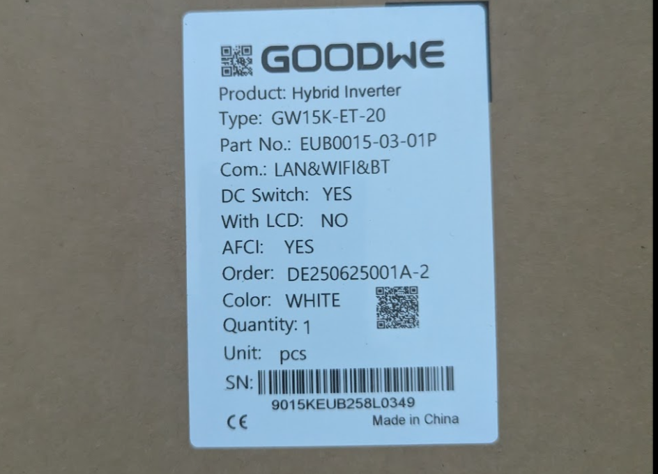 GoodWe GW15K-ET-2015 kW střídač FVE - 2