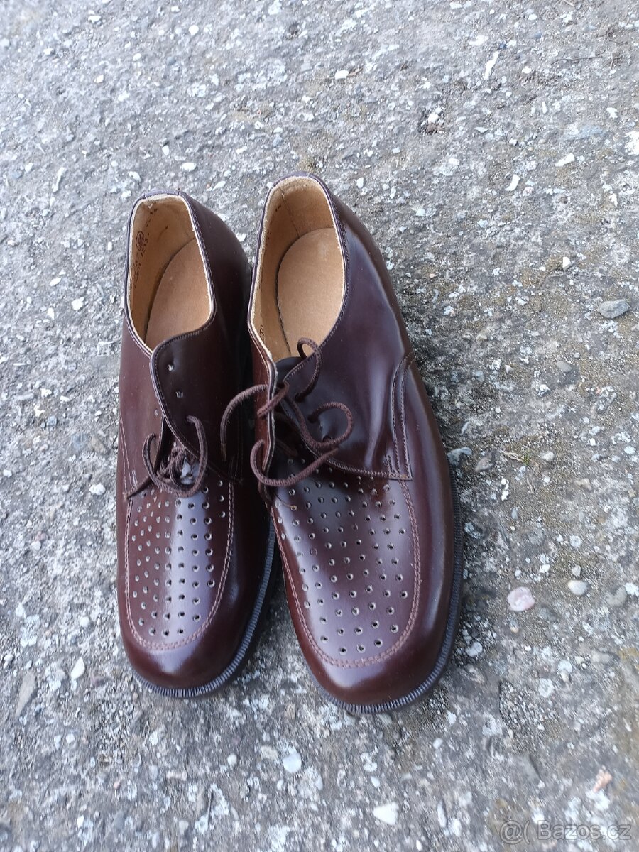 Kožené Československé armádní polobotky - 2