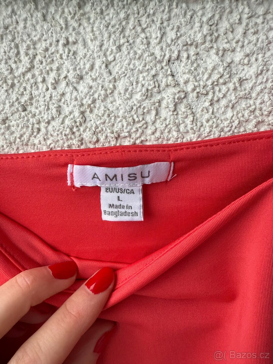 Oranžový crop top - 2
