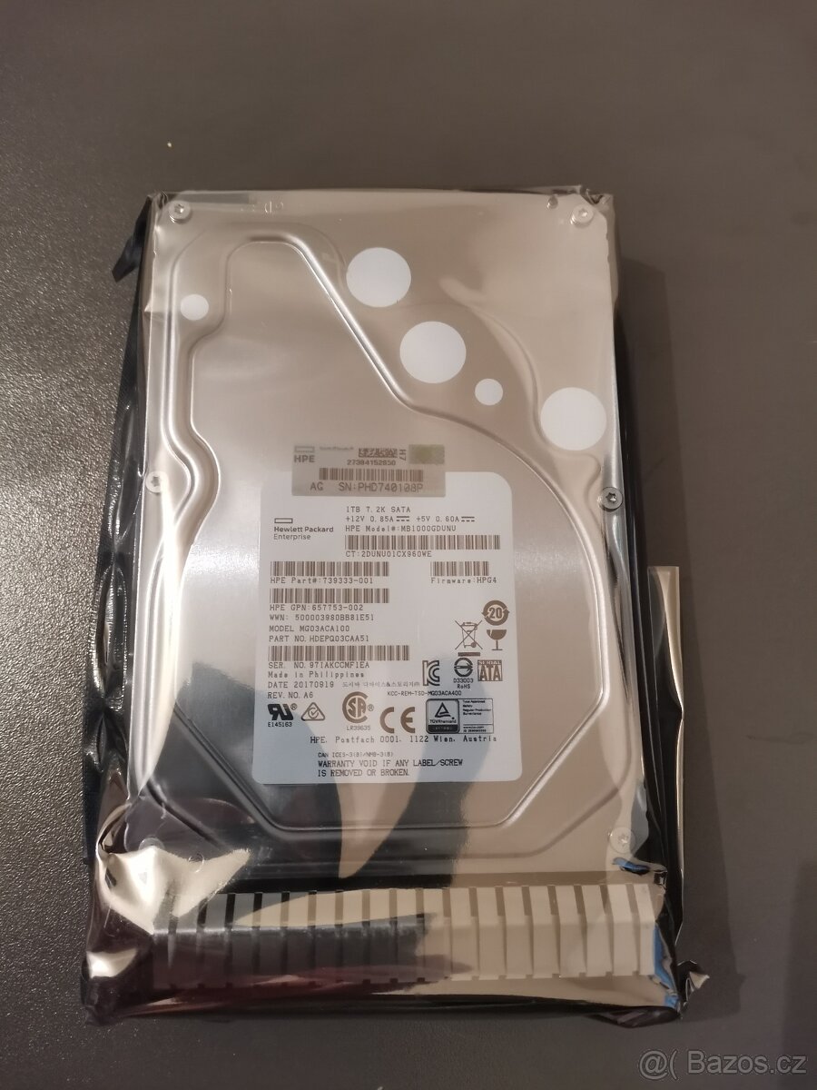 Disk HPE 1TB 6G SATA 7.2K LFF SC STND HDD - 2