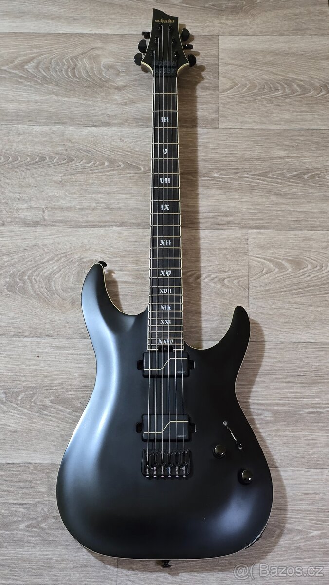Schecter C-1 SLS Evil Twin, Satin Black - 2