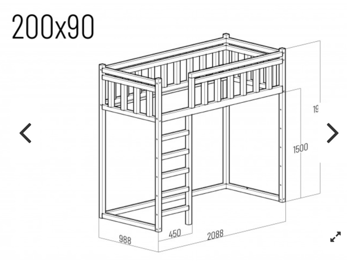 Patrová postel z masivu - 2
