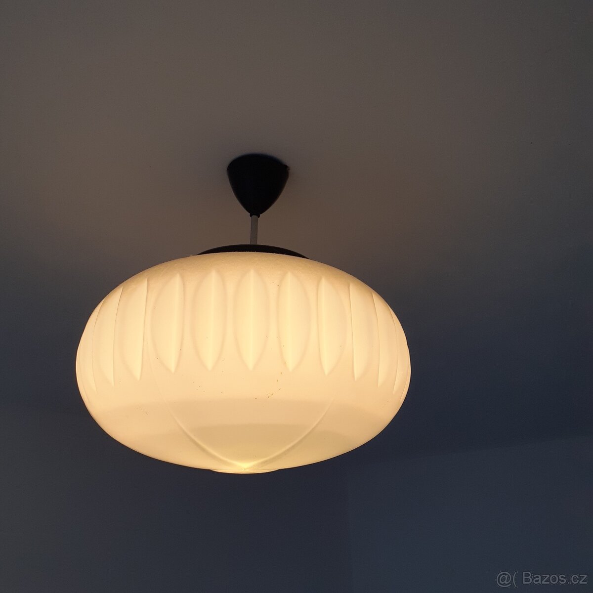 velké svítidlo opál Československo rarita Brno - 2