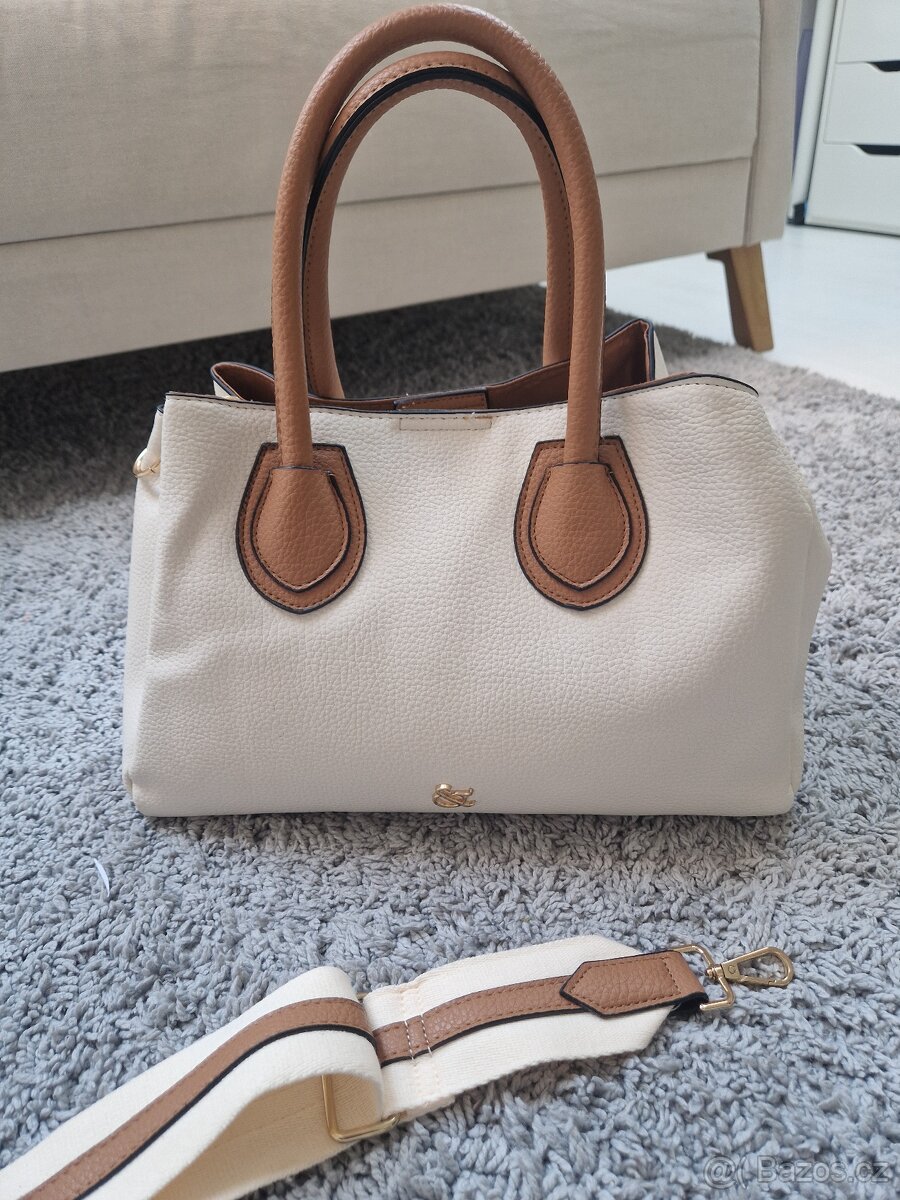 Bílo hnědá kabelka - 2