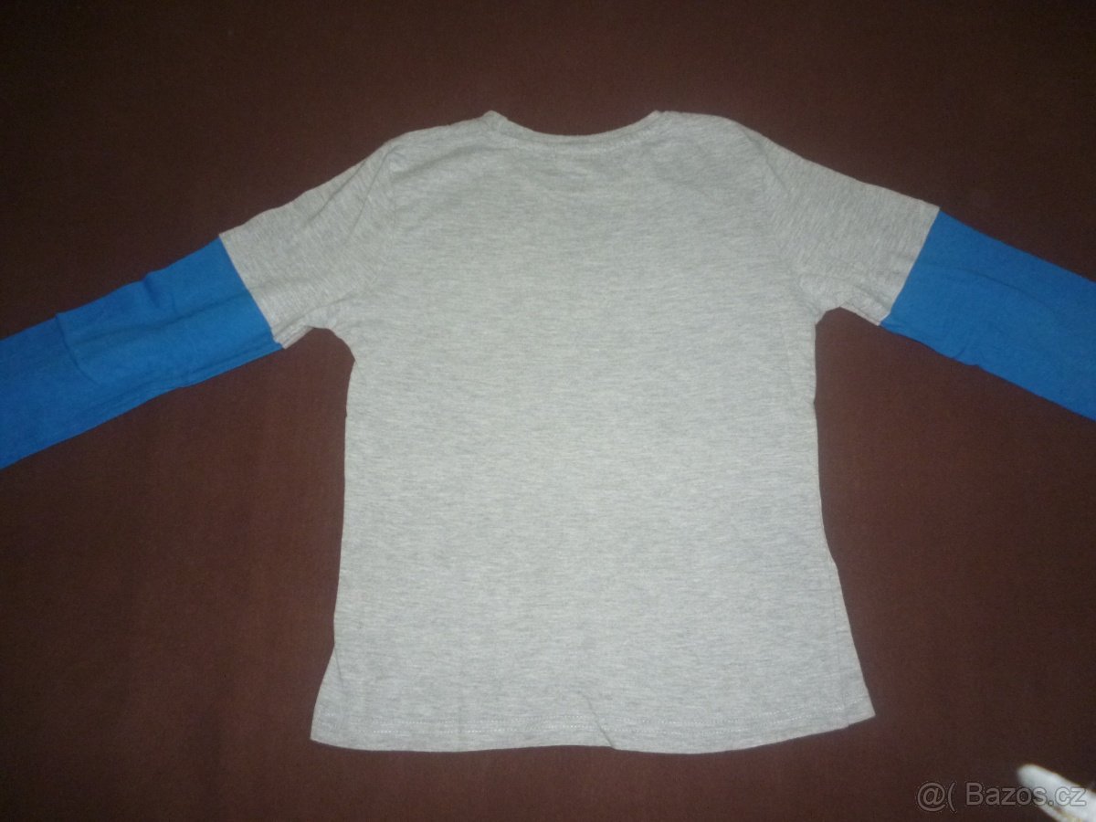 4x Trika s dlouhým rukávem s Myšákem Mickey, vel. 7 let - 2