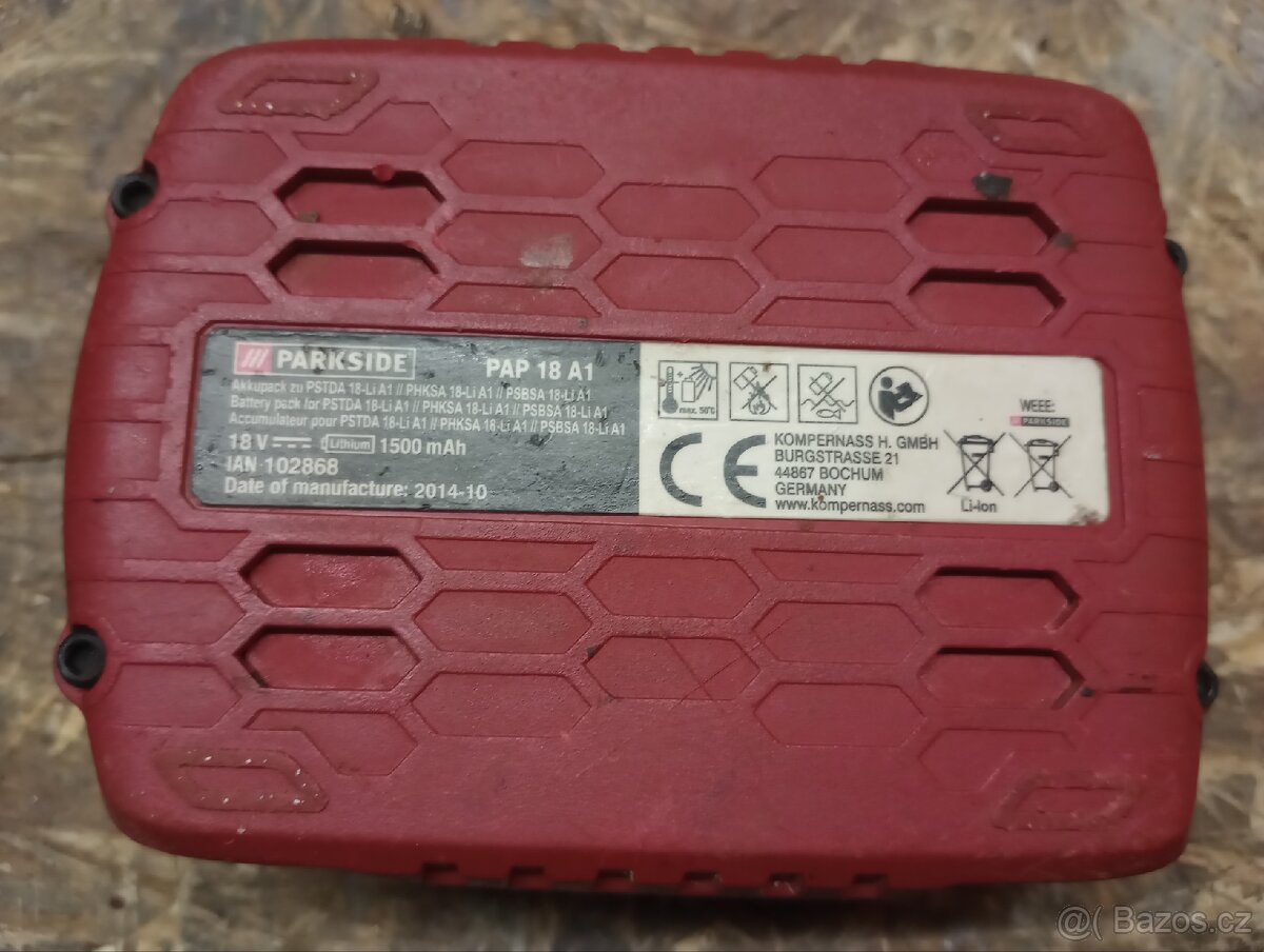 Akumulátor parkside 18V a nabíječka - 2