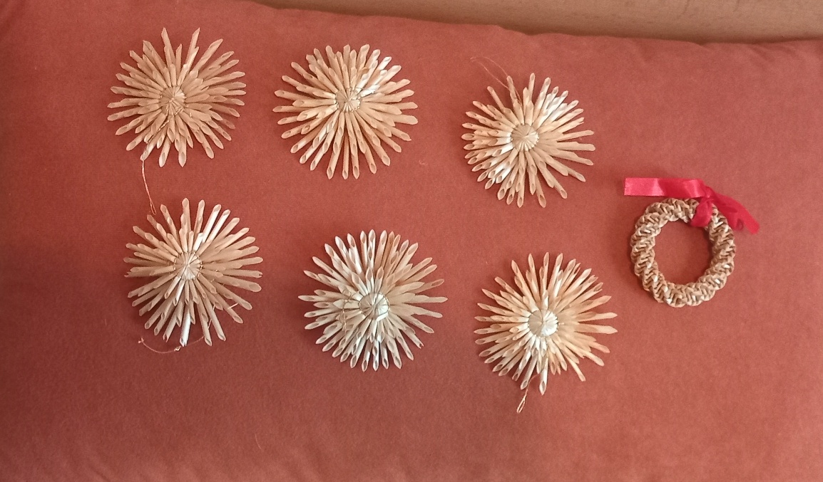 Slaměné vánoční ozdoby - 2