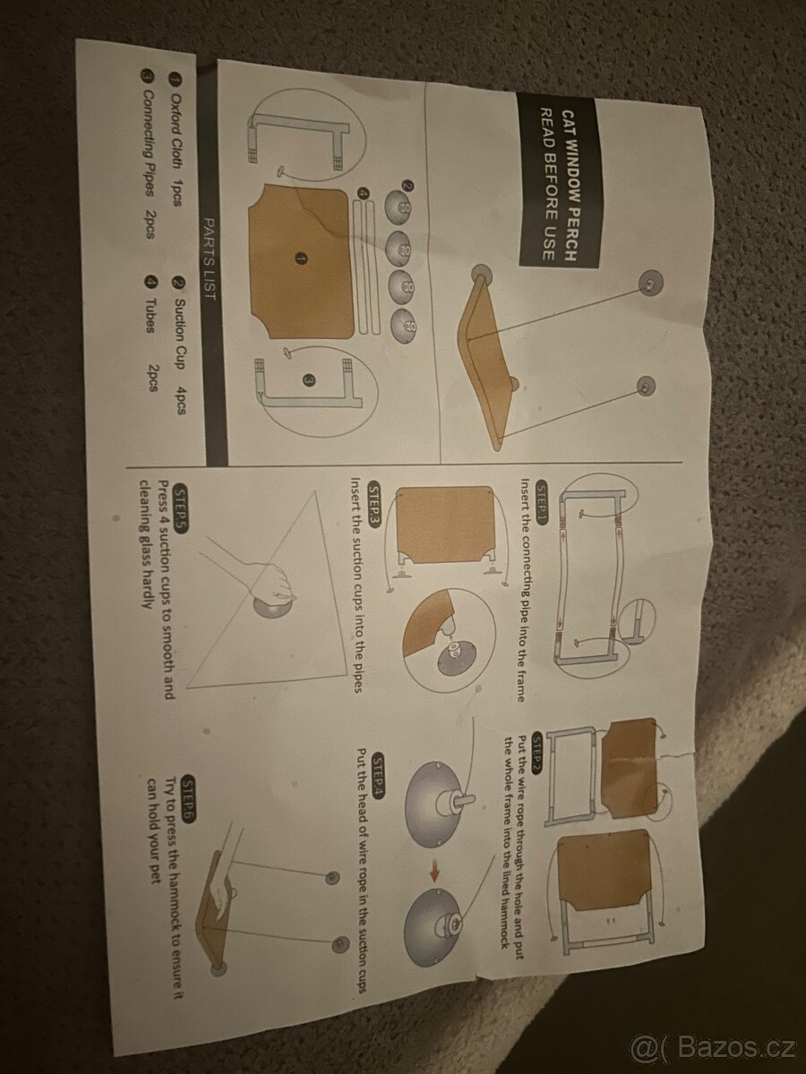 Lehátko na okno pro kočku - 2