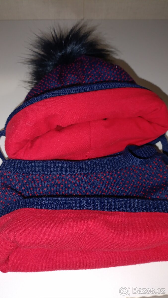 Zimní set nákrčník a čepice - 2