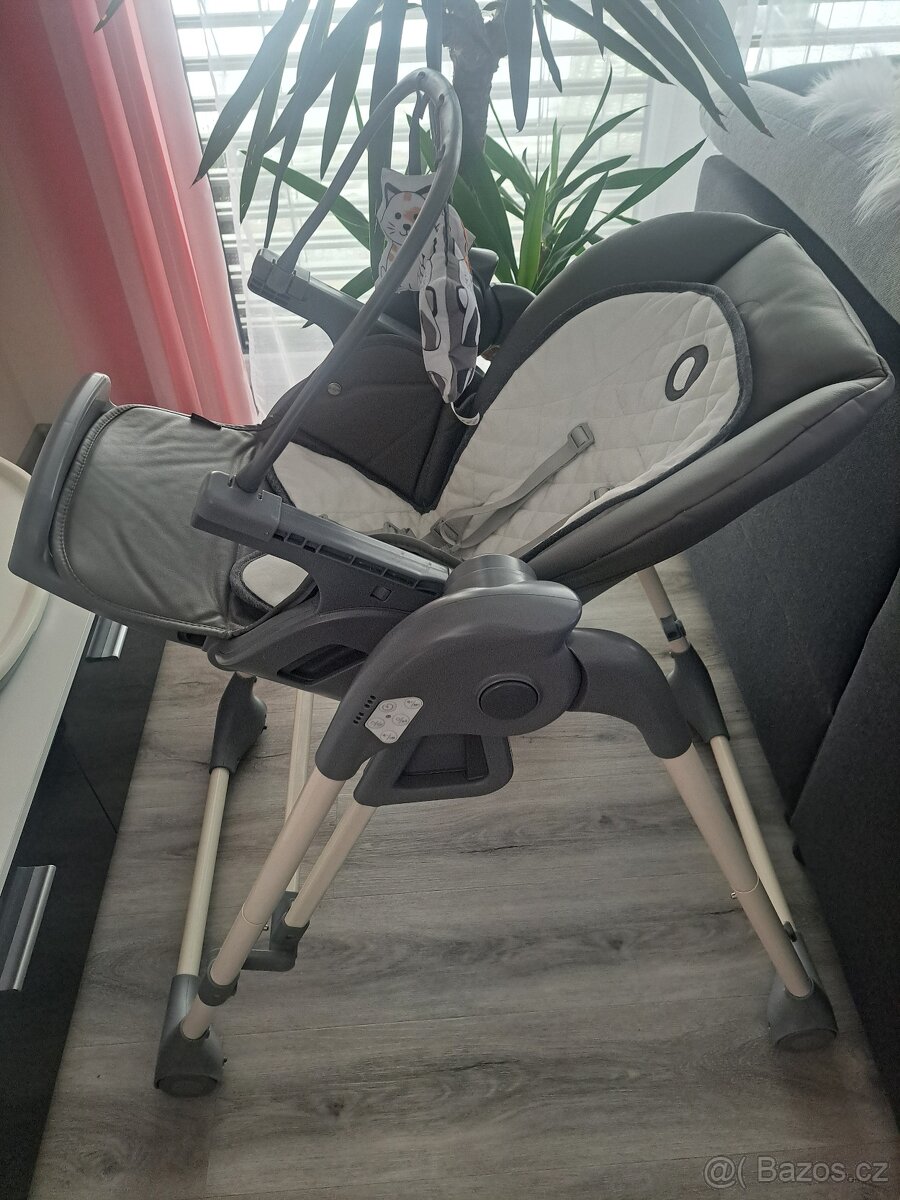 Multifunkční jídelní židle 2v1 s houpačkou - 2