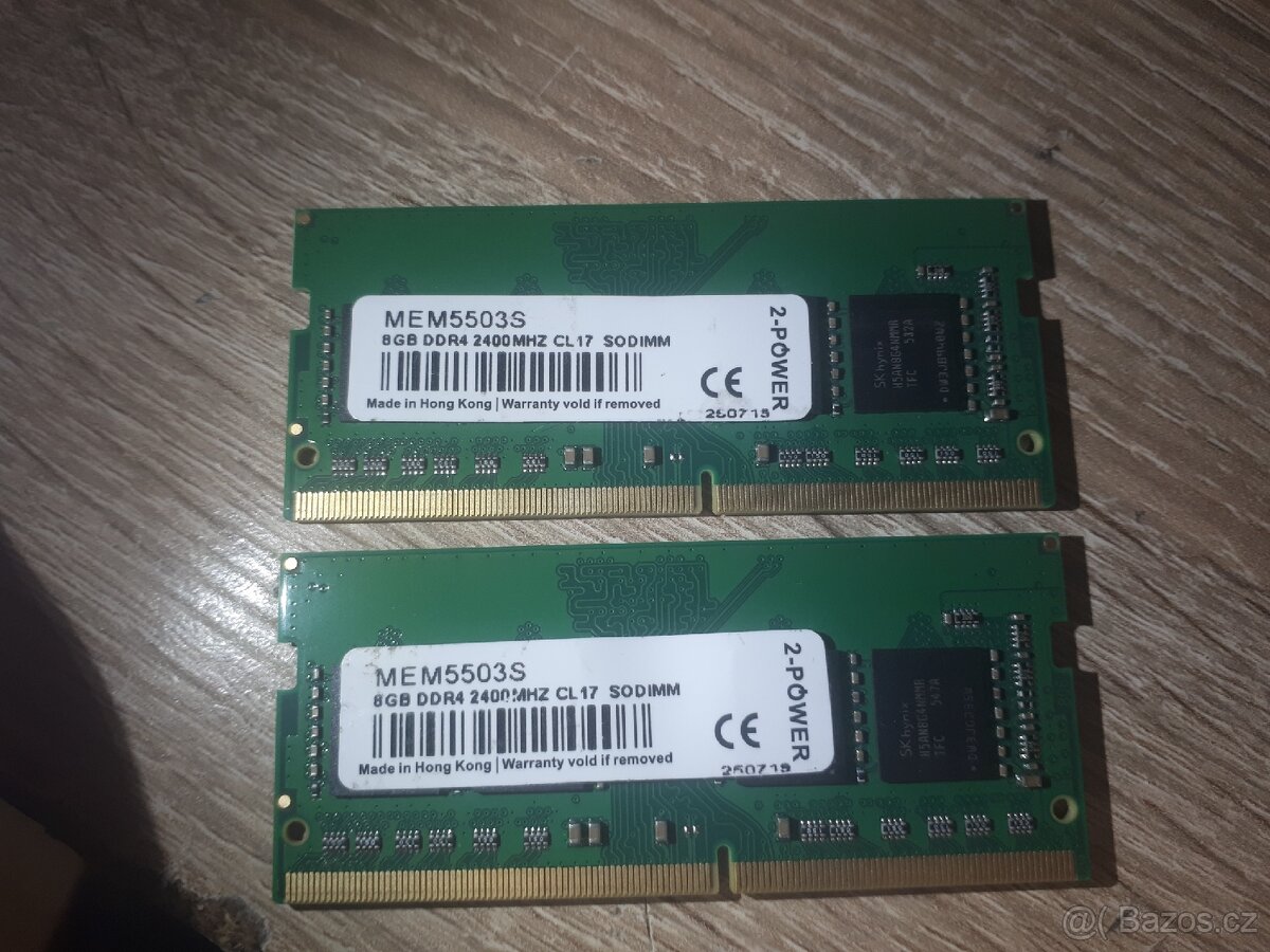 Ddr4 sodimm nové - 2