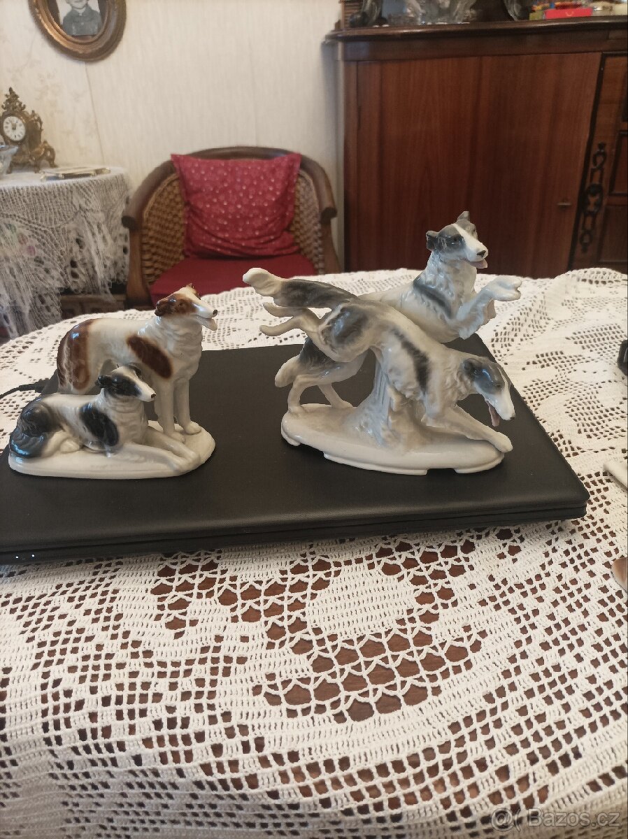 Porcelánové sošky psů - 2