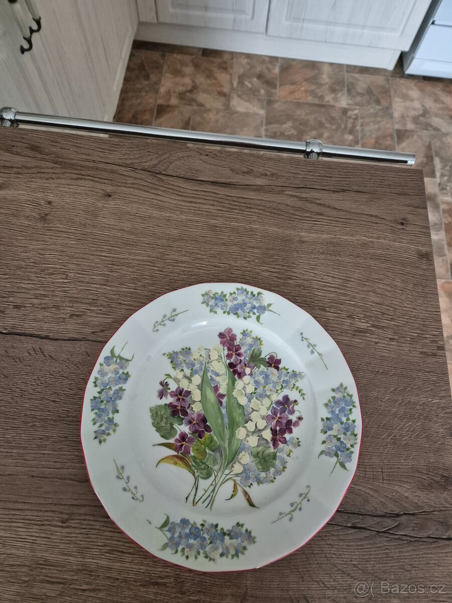 Porcelánové talíře - malované - 2