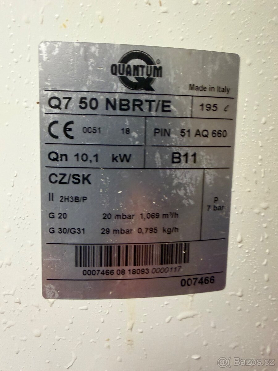 Plynový bojler Quantum 195l - 2