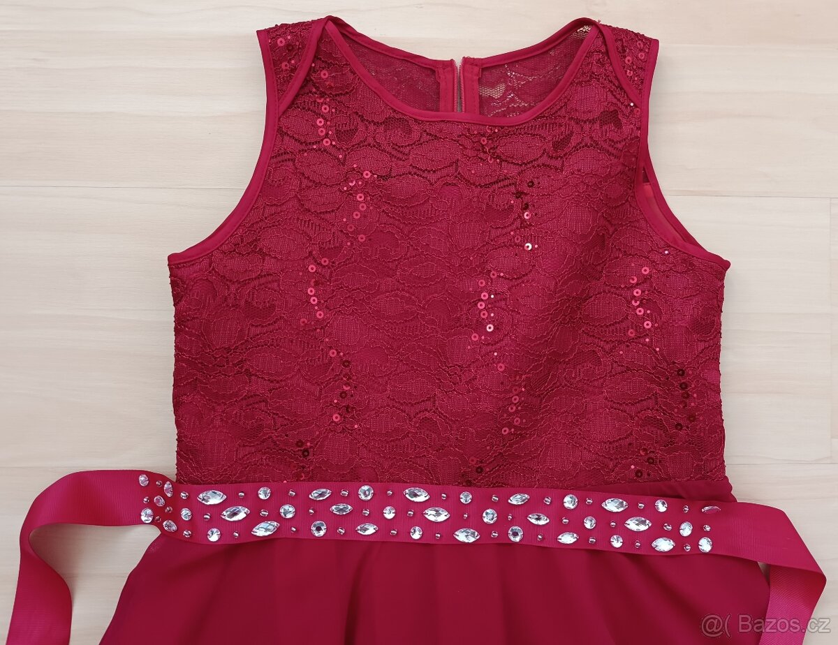 Dívčí společenské šaty, vel. 158 - 2