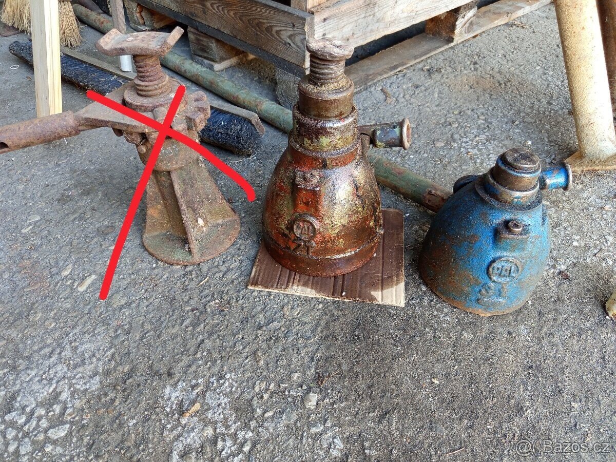 Hever, panenka hydraulická, let lampa, konev - 2