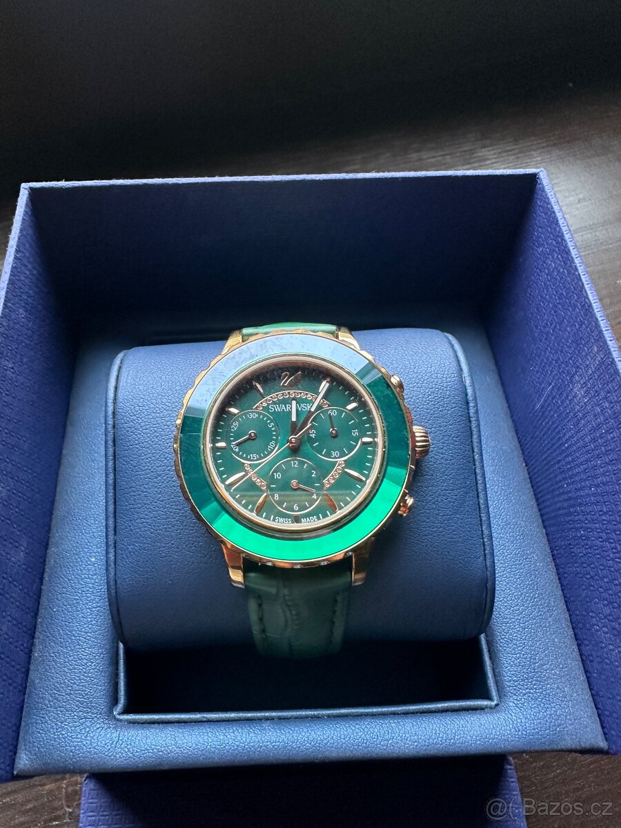 SWAROVSKI hodinky zelené - 2