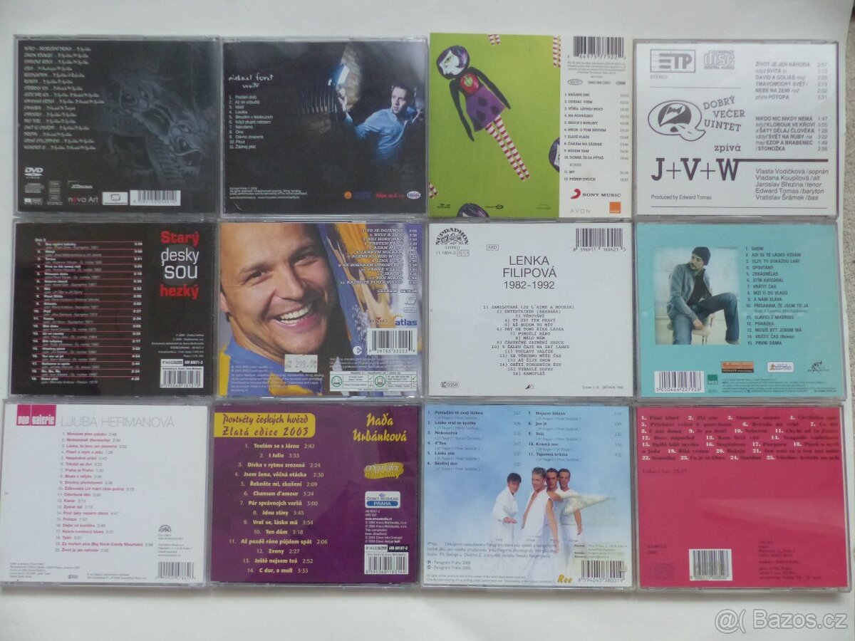 Česká CD pop a rock - viz foto . - 2