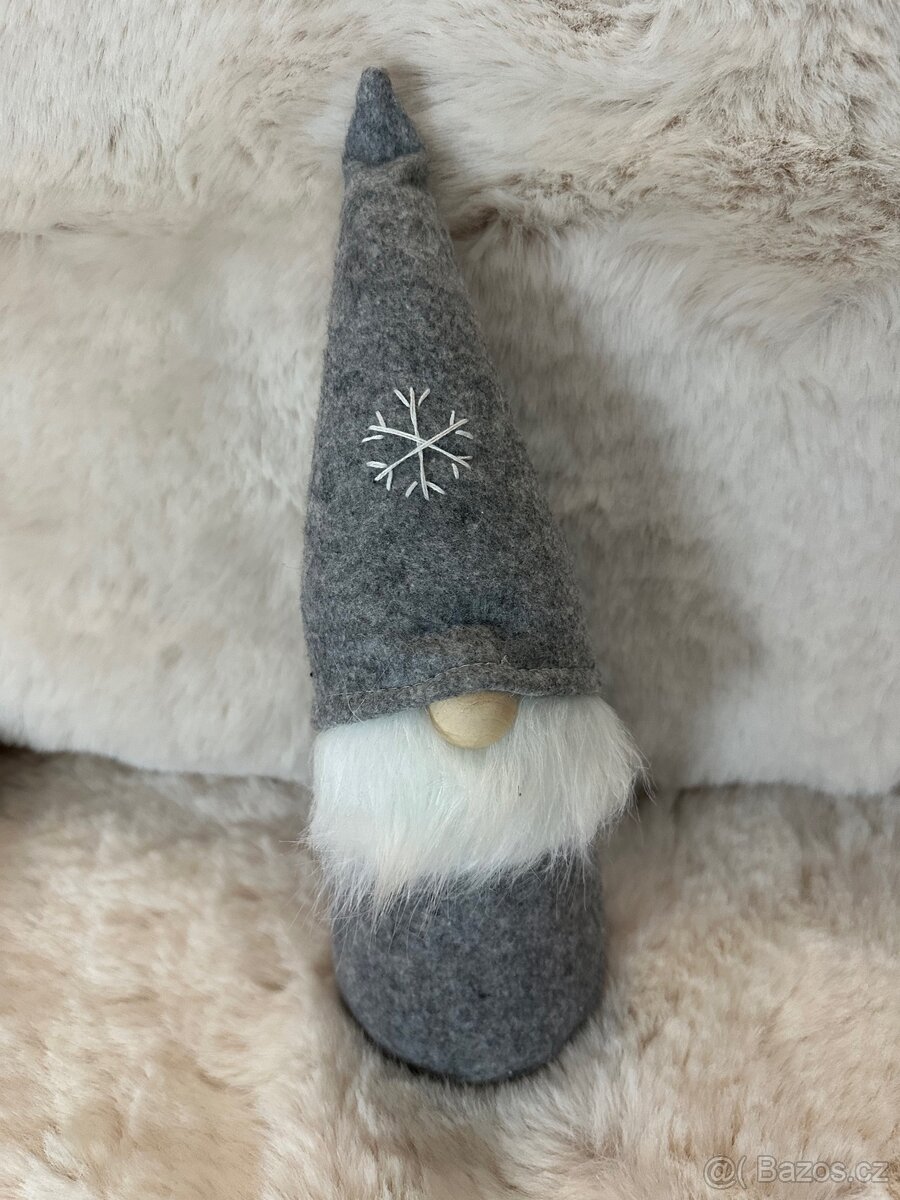 Dekorační skřítek – šedivý - 2