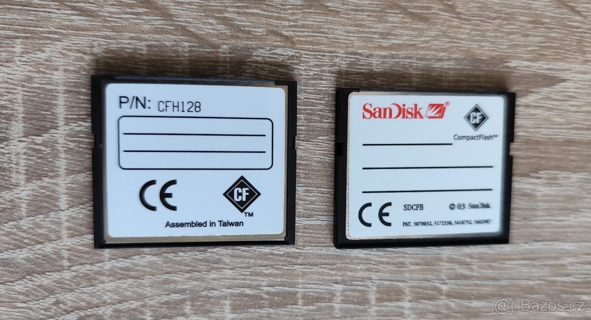 PAMĚŤOVÉ KARTY CompactFlash (CF) 2X 128 MB - 2