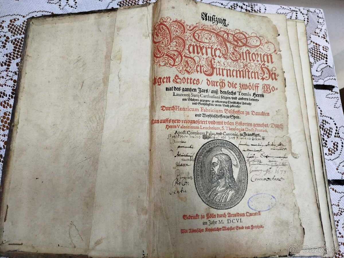 419 ROČNÁ KNIHA--autor--Laurentius Surius--rok vydania 1606- - 2