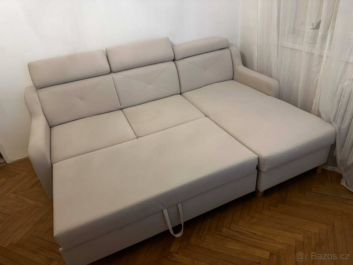 Sedací souprava MARBELLA - pravá, krémová - 2