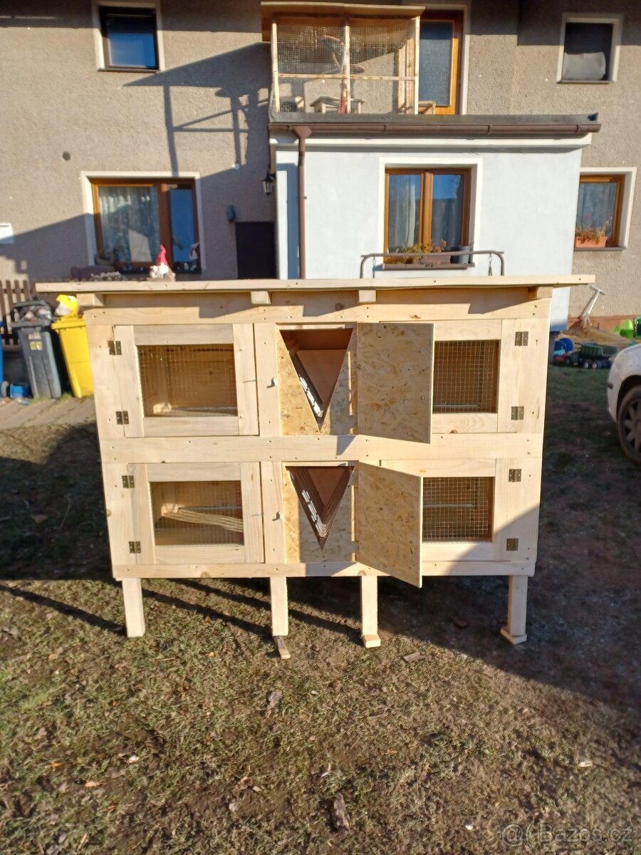 4.kotcová králikárna s krmelci - 2