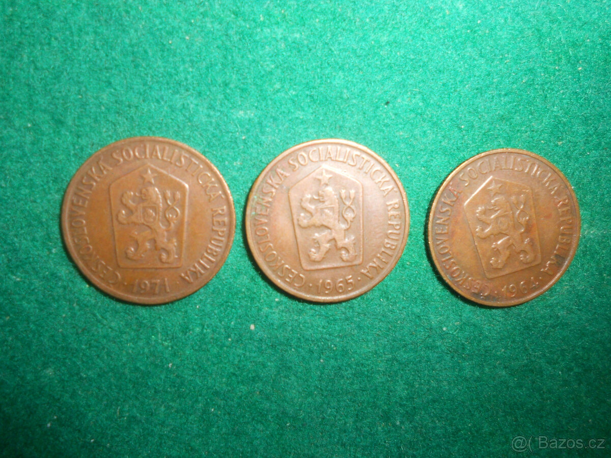 50 haléřů 1964,1965,1971. - 2