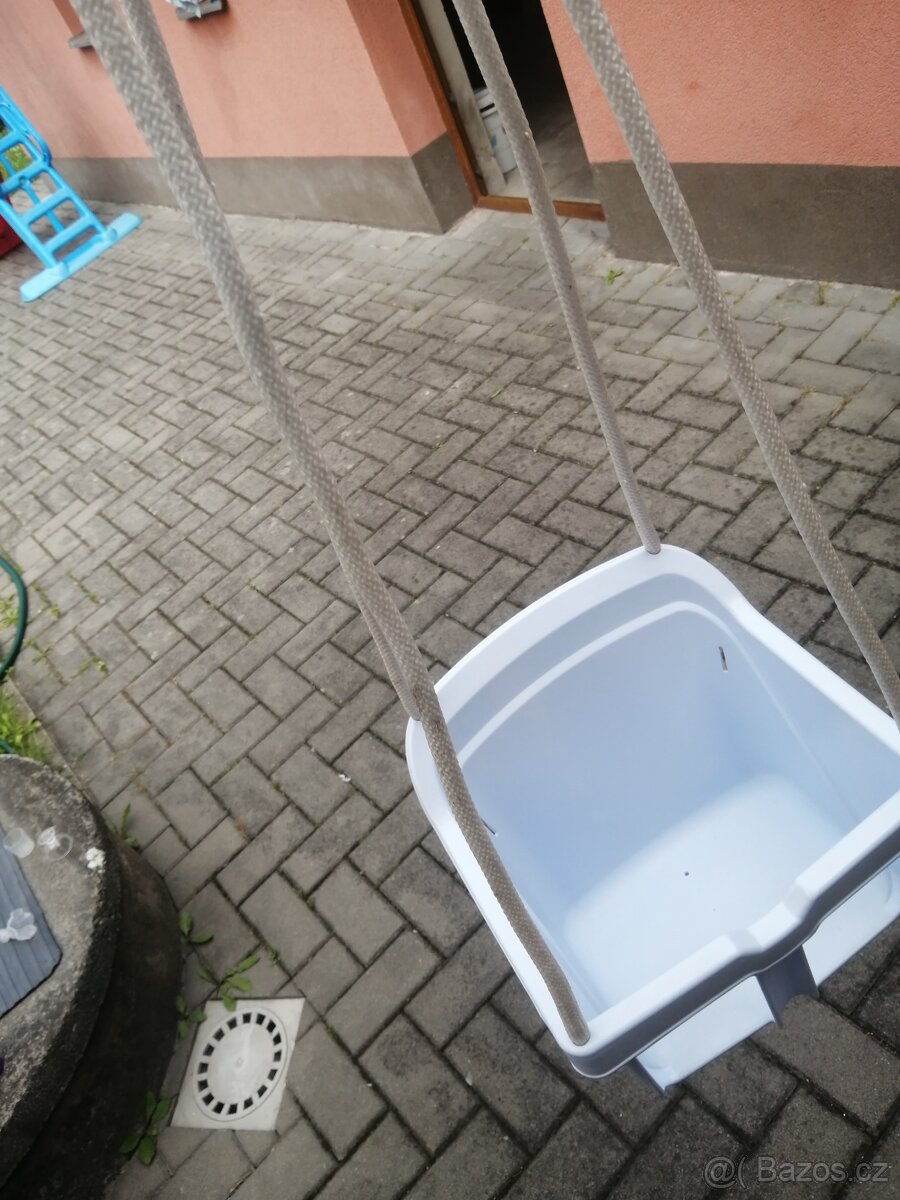 Závěsná houpačka pro děti modrá - 2
