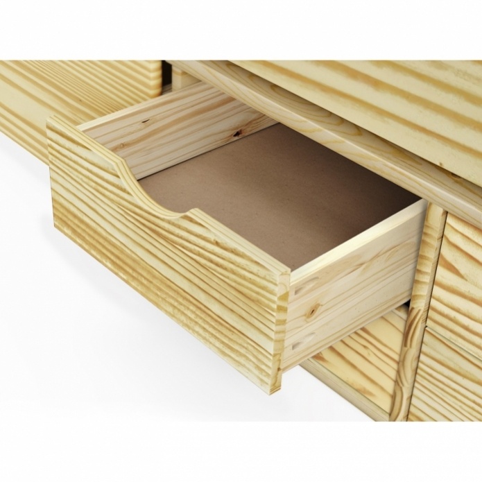 Dřevěná postel se zásuvkami MAXIMA - 2