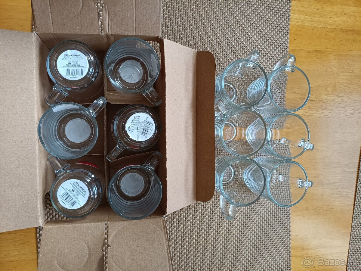 Skleničky na kafe , čaj , 12ks , 250ml - 2