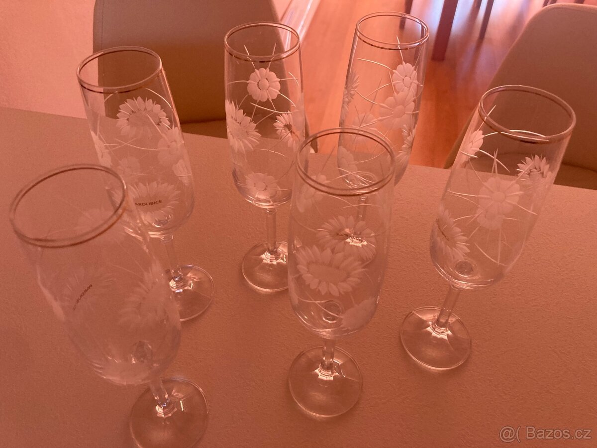 prodám broušené sklo - unikátní s nápisem - 2