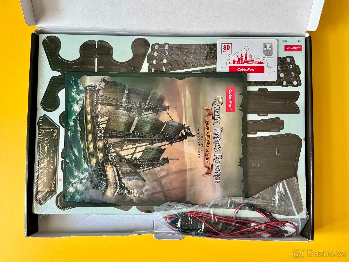 3D puzzle CUBIC FUN Queen Anne's Revenge - 2