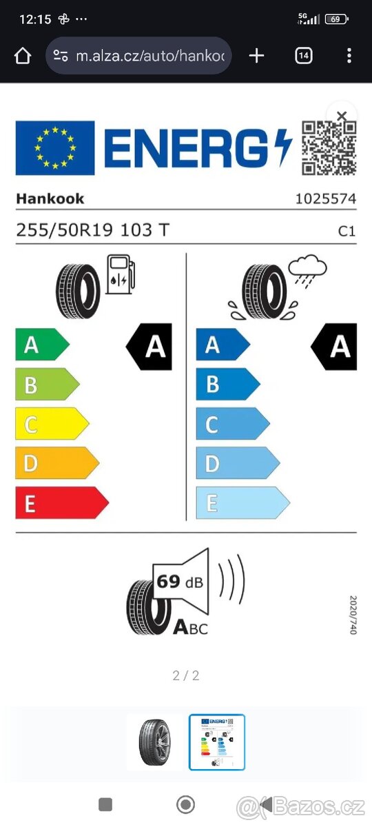 Nové gumy Hankook 2x 255/50/19 a 2x 235/55/19 - 2