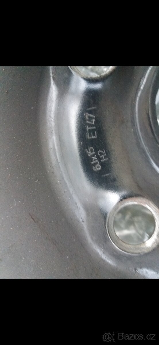 Škoda Octavia 2 plechové disky 6Jx15 ET 47 - 2