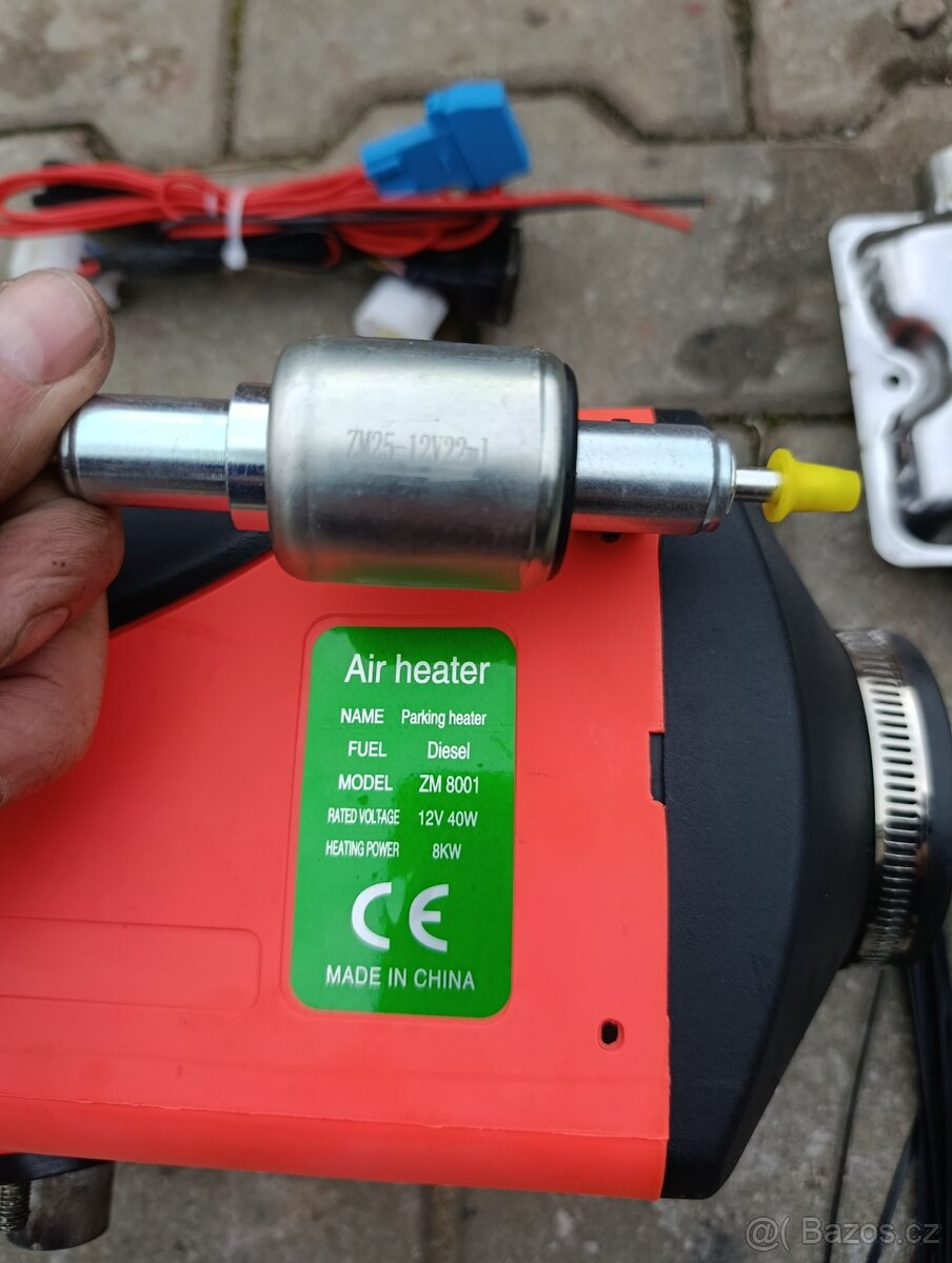 Přídavné naftové topení 8kw - 2