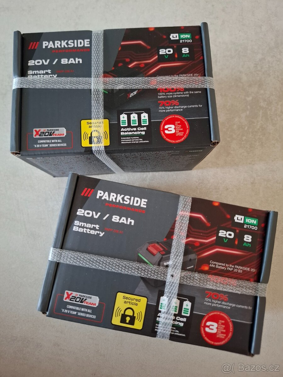 Baterie 8ah smart performance 20v parkside - 2