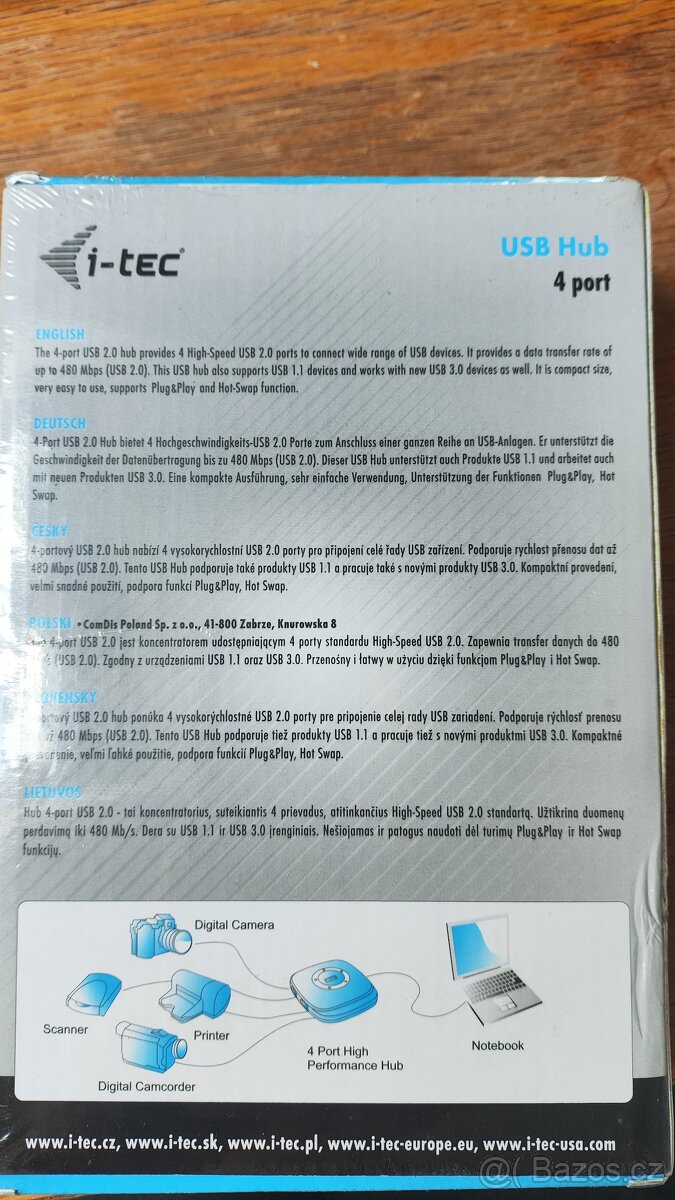 I-Tec USB hub 4 port 2.0 - 2