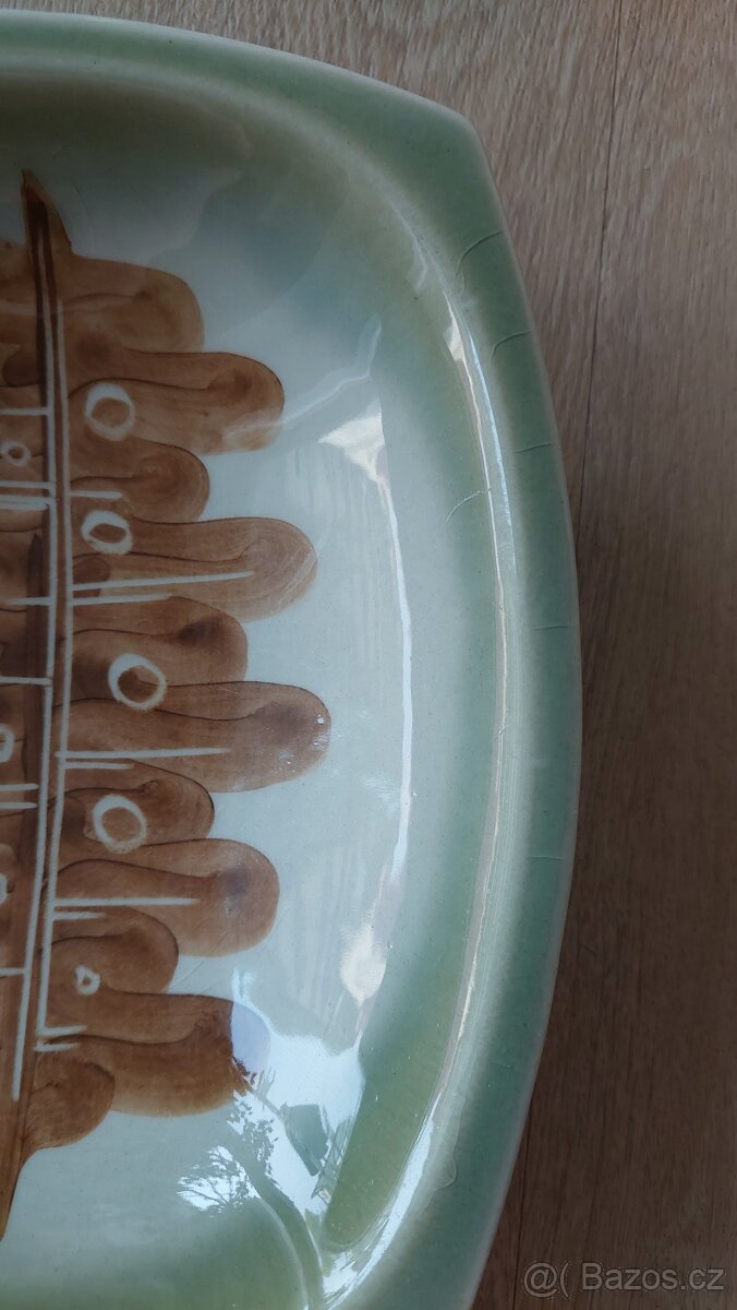 Mísa s motivem kapradí, keramika zn. Ditmar Urbach - 2