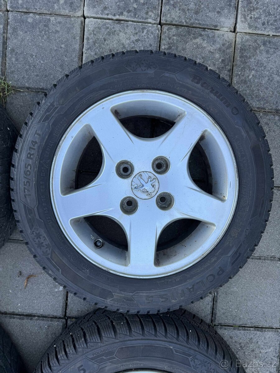 Prodám zimní sadu ALU kol Peugeot 206 - 2